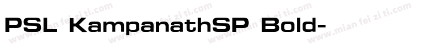 PSL KampanathSP Bold字体转换